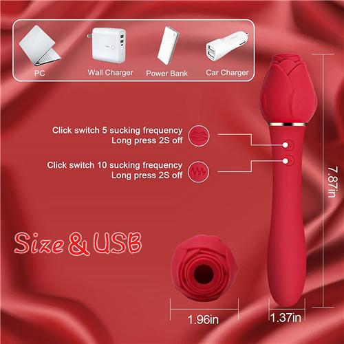 Dopamine Rose Sex Toy Vibrator Clitoris Nipple Clit Sucker