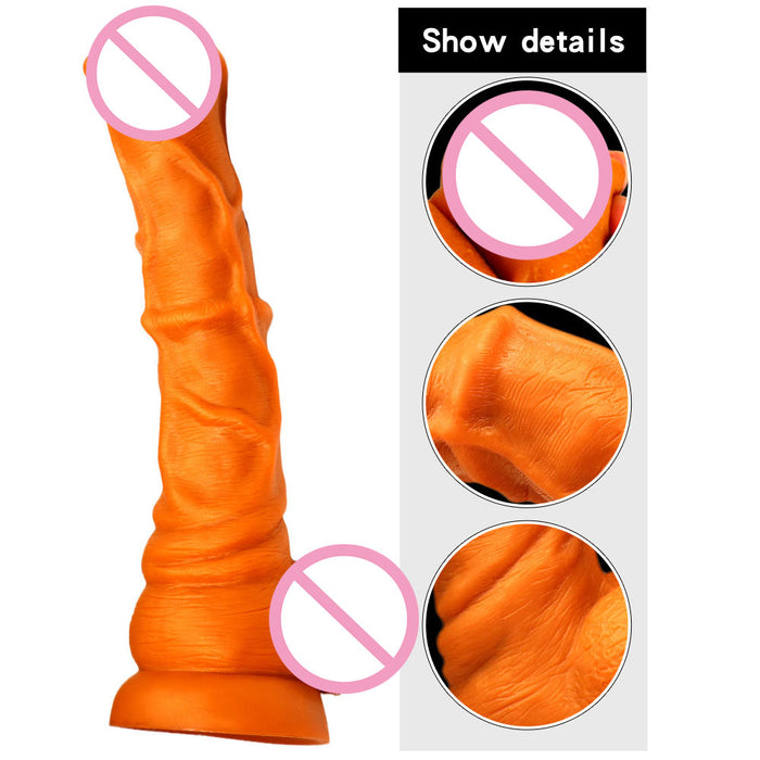 Soft and flexible suction cup extra large dildo