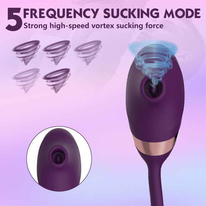 10 Frequency Sucking Telescopic Vibrator | DOPAMINE