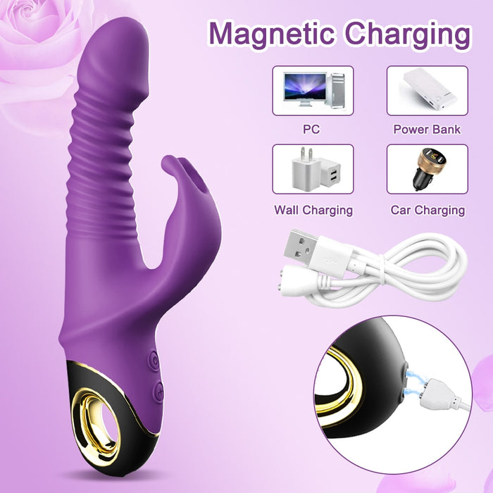 Automatic retractable G-spot clitoral stimulator