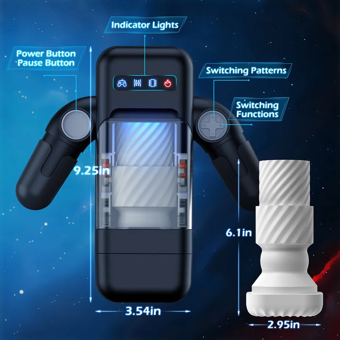 Game cup - Thrust vibration masturbator with heating function