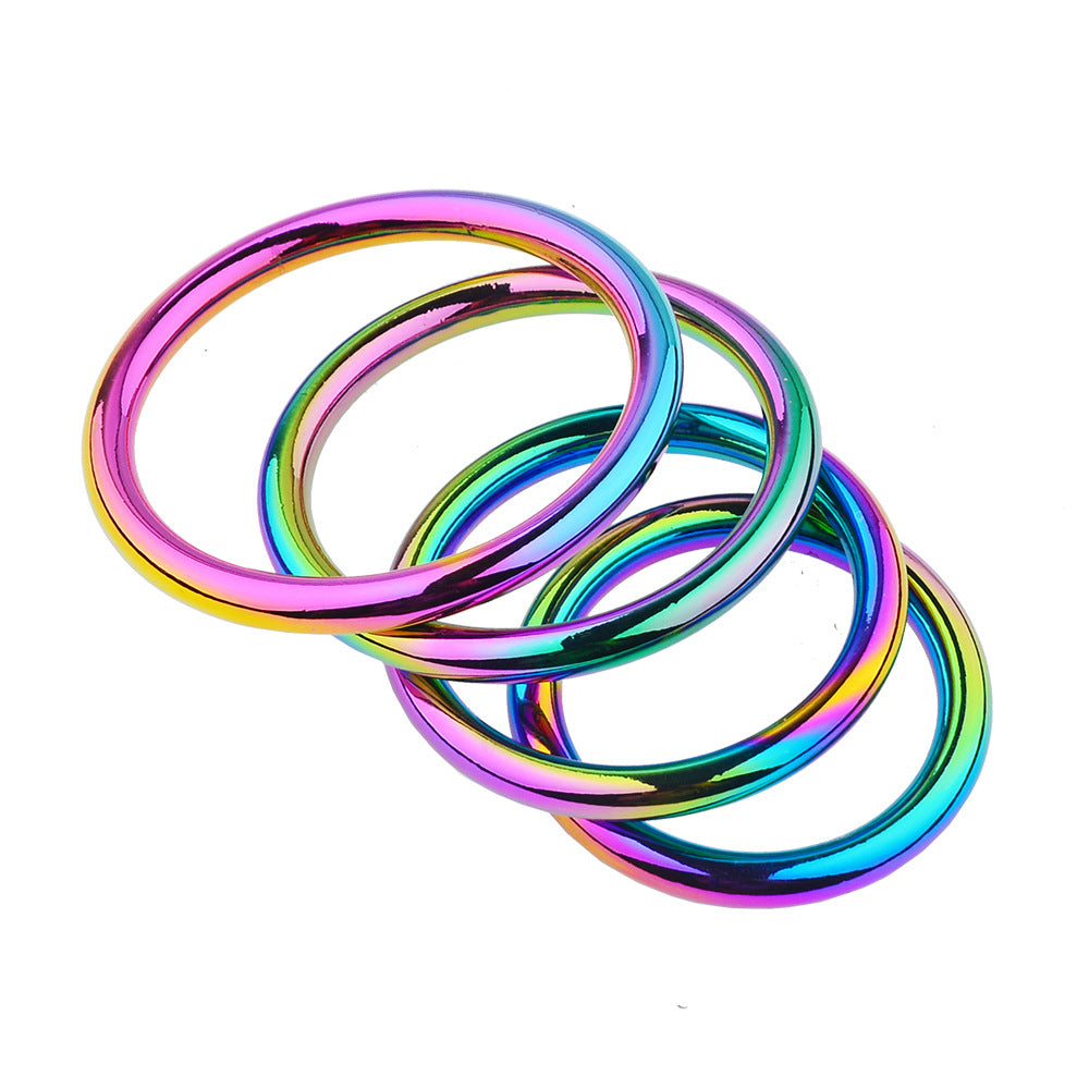 Rainbow Smooth Cock Ring