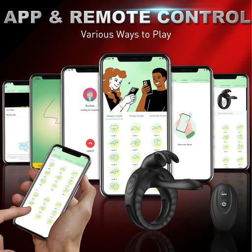 Bunny Ring III Vibrating Penis Ring with APP | DOPAMINE