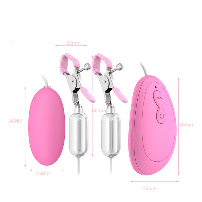 Strong stimulation nipple clamp vibrator female toys