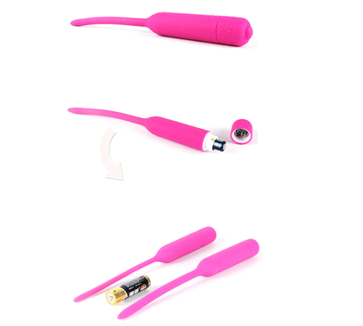 10-Speed Modes Quiver Vibrating Penis Plug Urethra Sound