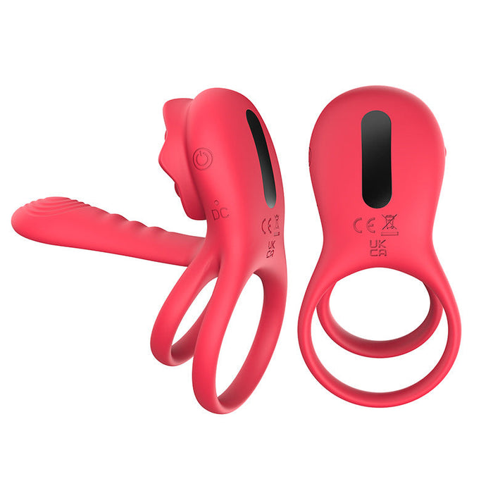 Rose Cock Ring Vibrator Clit Stimulator Upgraded Version | DOPAMINE