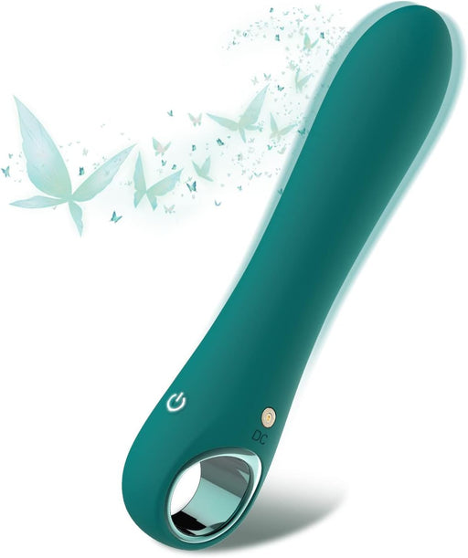 Green Silicone Vibrating Dildo with 10 Modes