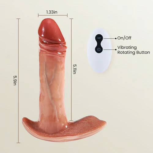 Dopamine-8 Vibrating and Insertion Electric Waterproof Dildo Prostate Massager