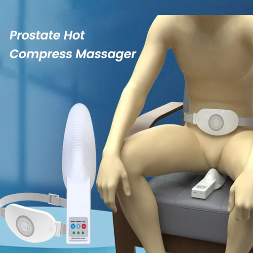 Red light hot compress therapy prostate treatment device