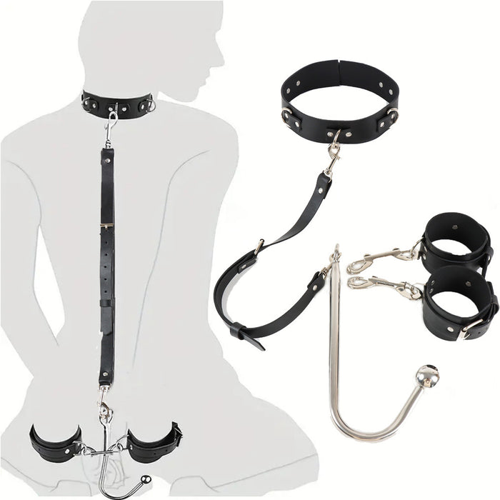 Collar & Butt Plug Hook BDSM Handcuffs |  DOPAMINE