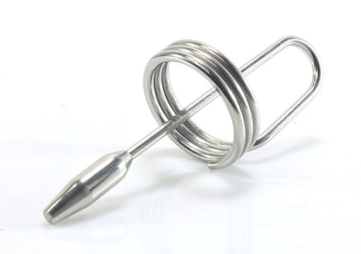 Penis Plug with Coiled Glans Ring