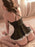 Women's Front Button Babydoll Dress Lace Mesh Pajamas