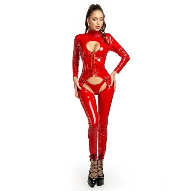 Sexy crotchless bodysuit