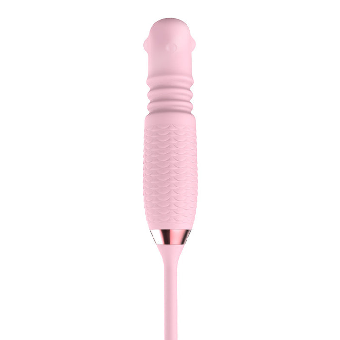 3-in-1 Rose Toy Rotating Pearls Telescopic Tongue-licking Vibrator