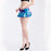 Sissy Pleated Mini Skirt Shiny Metallic