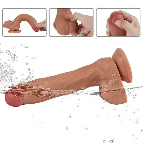 Dopamine-Squirting G-spot Ejaculating Dildo with Strong Suction Cup 9.4"