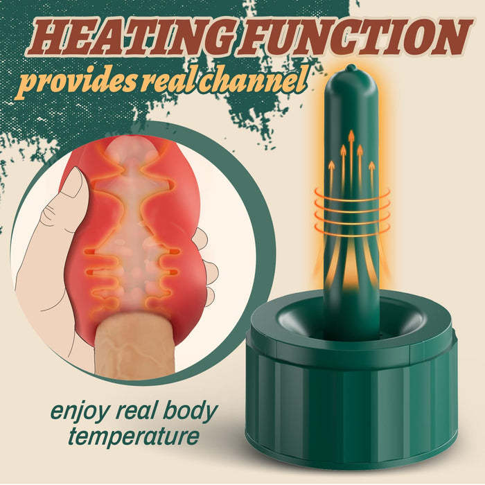 Rose Cup 3d Realistic Textured Vagina Heating Male Masturbator