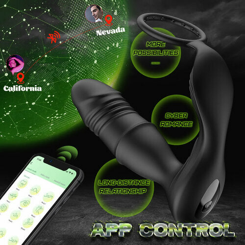 Mason APP/Controller & 9-Telescopic /Vibration & Cock Rings | DOPAMINE