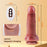 Dopamine-Thick Thrusting Vibrating Heating Realistic Dildo with Strong Suction Cup and Remote Control