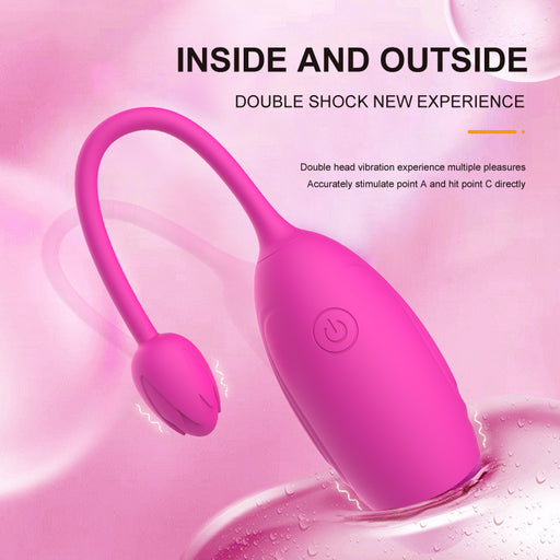 Long Distance Phone App Remote Control Double-head Rose Egg Vibrator Couple Female Toy