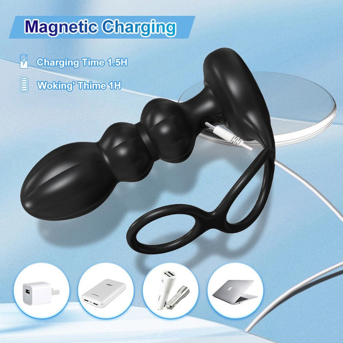 Prostate Massager with1 Trusting and 5 Vibrating Modes