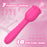 D3621 Scarlet 3-in-1 Telescopic Sucking And Shocking Handle Rose Vibrator