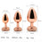 Rose Gold Heart-shaped Metal Anal Plug Sex Toys