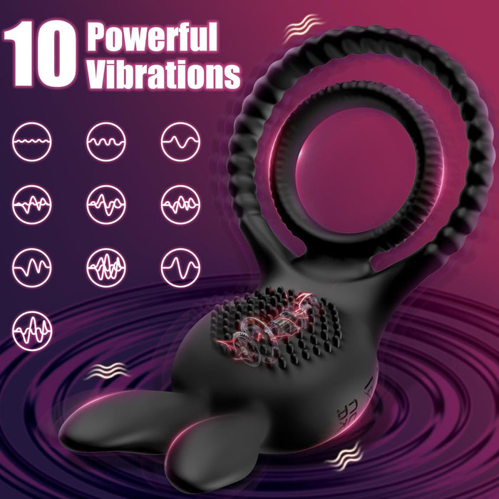 Vibrating cock ring longer harder stronger clitoral stimulator